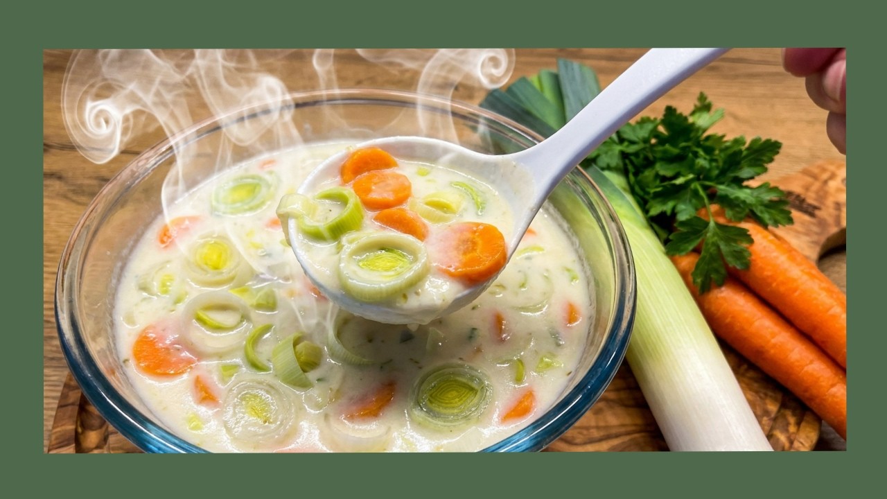 What makes this leek cream soup so irresistible?