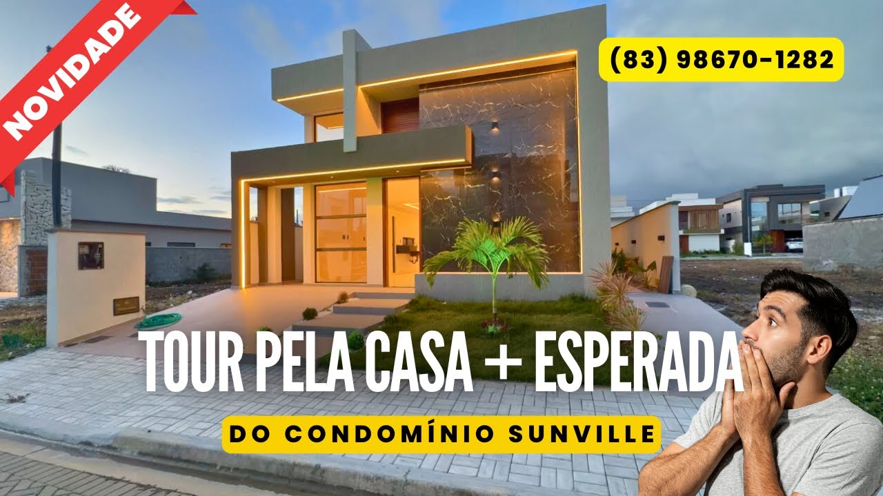 🔴VENDIDA - CASA A VENDA NO CONDOMÍNIO FECHADO SUNVILLE EM JOÃO PESSOA, PARAÍBA - 3 QUARTOS, CLOSET