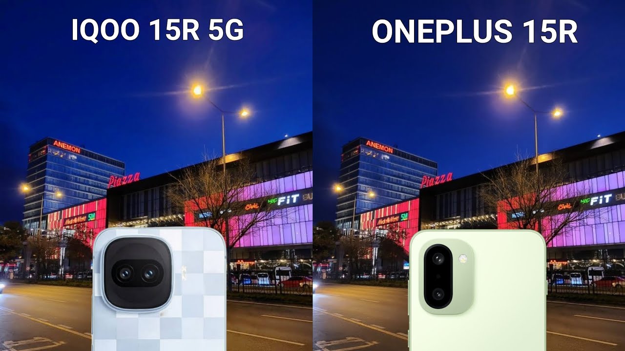 IQOO 15R vs OnePlus 15R Camera Test Comparison 