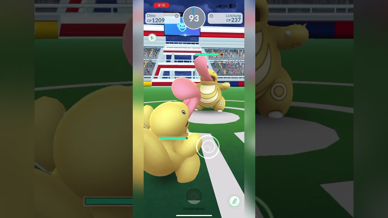 Pok&eacute;mon Go - Ditto vs shiny lickitung | Pok&eacute;mon Go Gym Battle | Shiny Lickitung Battle