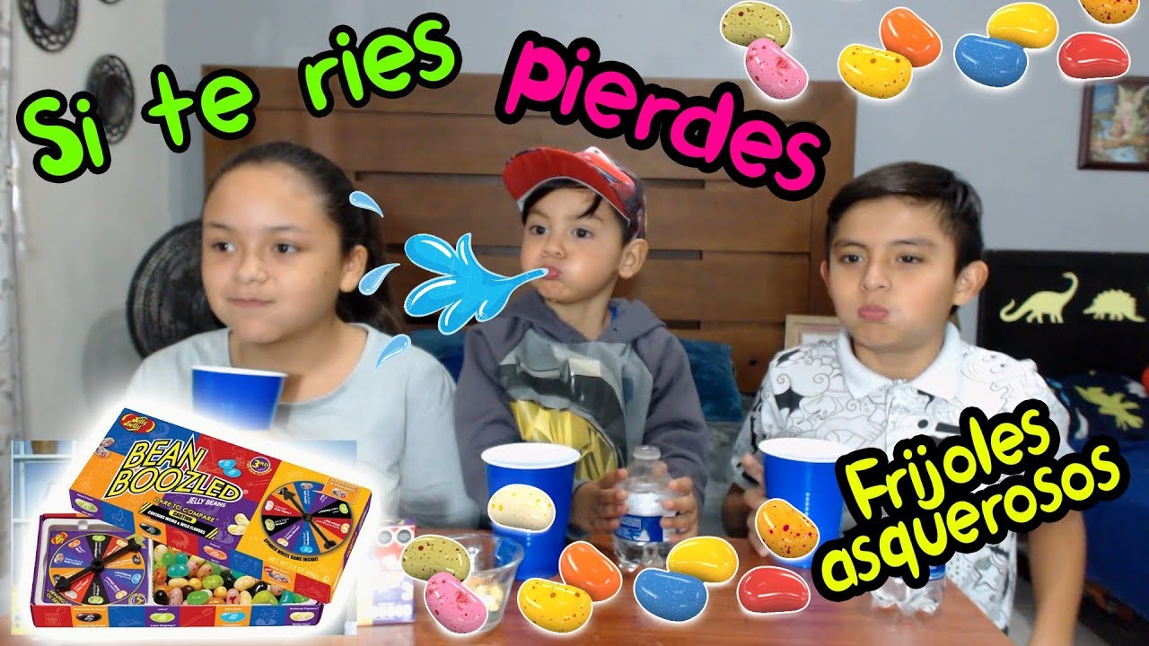SI TE RIES PIERDES CON FRIJOLES ASQUEROSOS CHALLENGE | RETOS PARA NI&Ntilde;OS KARIM JUEGA