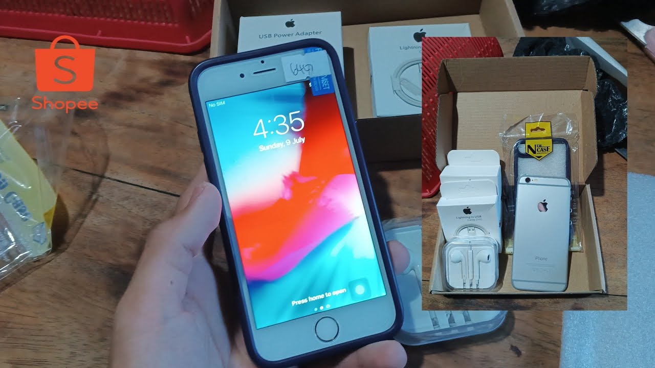 Iphone 6 Unboxing in mid 2025 From Shopee Philippines | Medyo Aesthetic na unboxing 😆