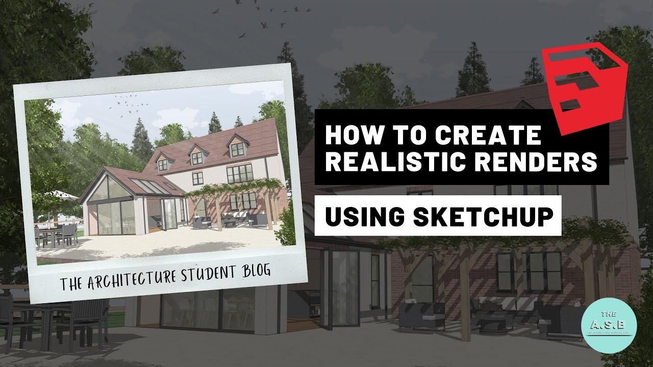 How To Create Realistic Renders Using Sketchup - Step By Step Architecture Tutorial