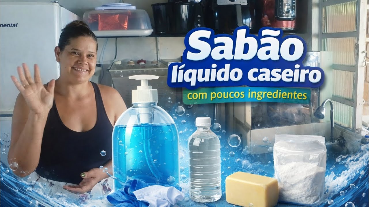 Sabão liquido top com poucos ingredientes 