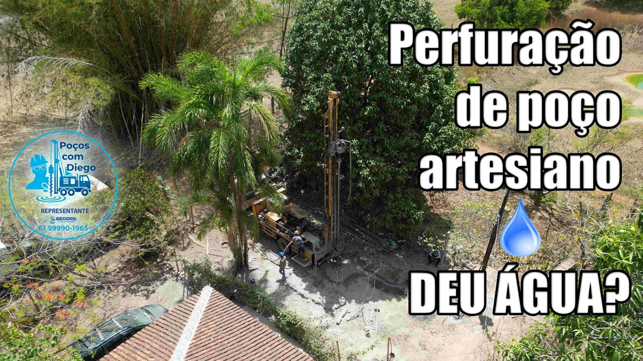 Poço artesiano em construção – veja como funciona!