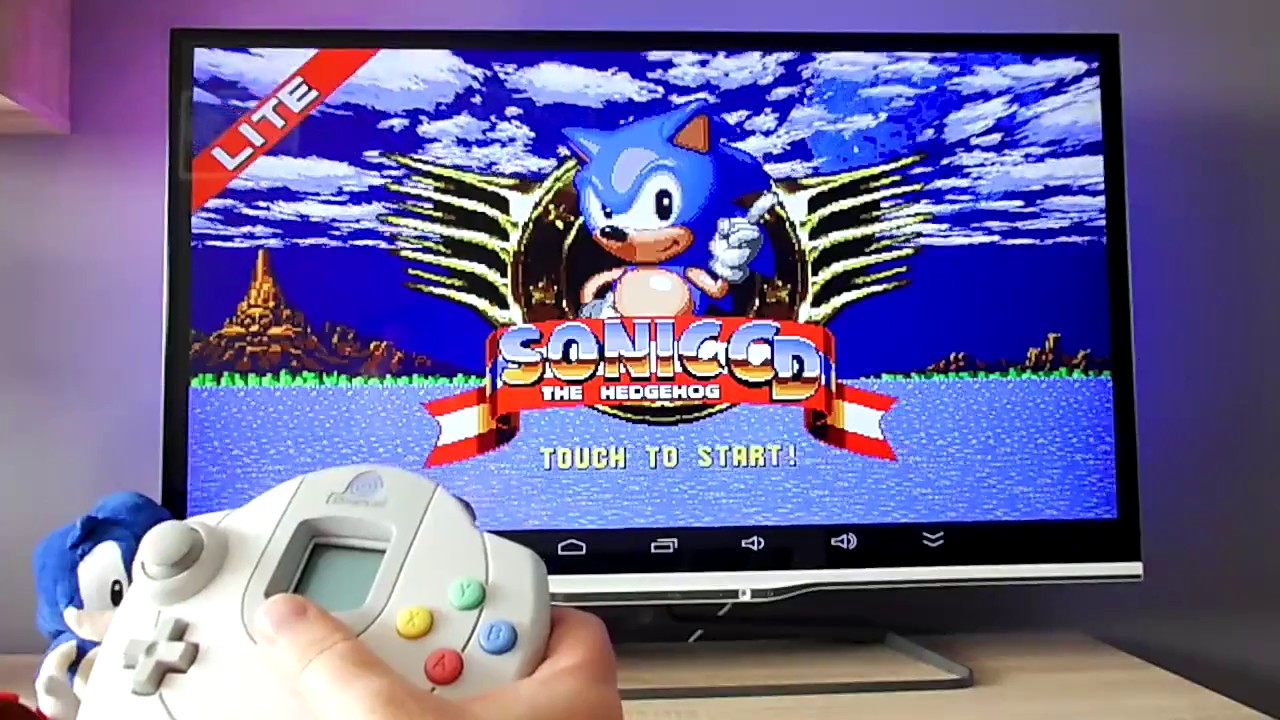 🇵🇱 Sonic CD played on TV with Dreamcast & PlaySEGA USB Pad