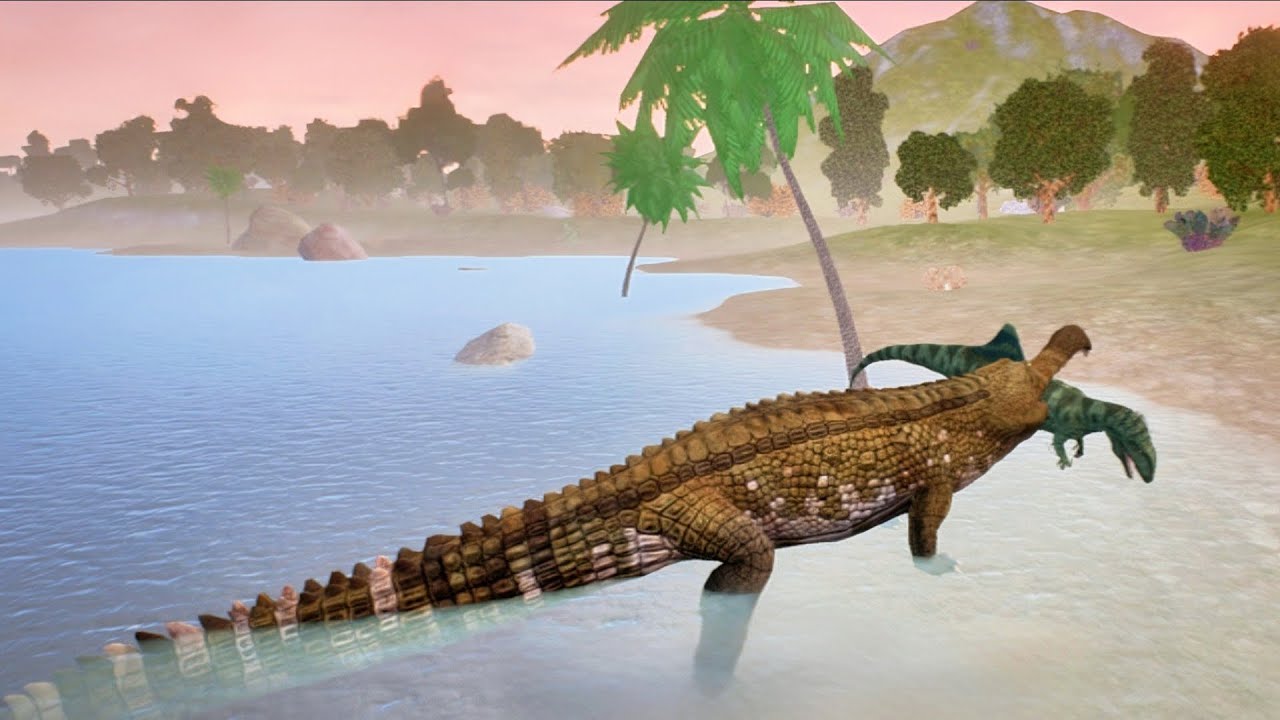 TESTANDO O SARCOSUCHUS,O REI DOS RIOS{the cursed Isle}