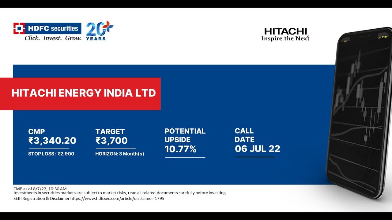 Stock Recommendation &ndash; HITACHI ENERGY INDIA LTD