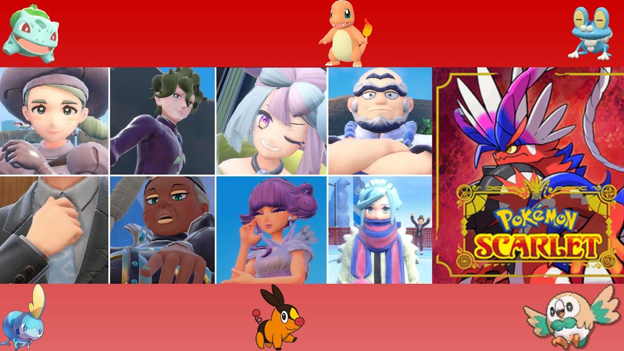 6 Unevolved Starters Vs. Gym Leaders Pokémon Scarlet