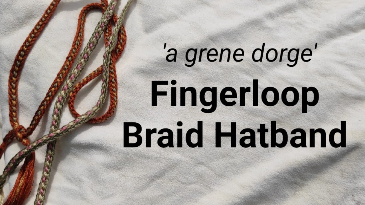 Повязка на шляпу с плетением «Grene dorge»