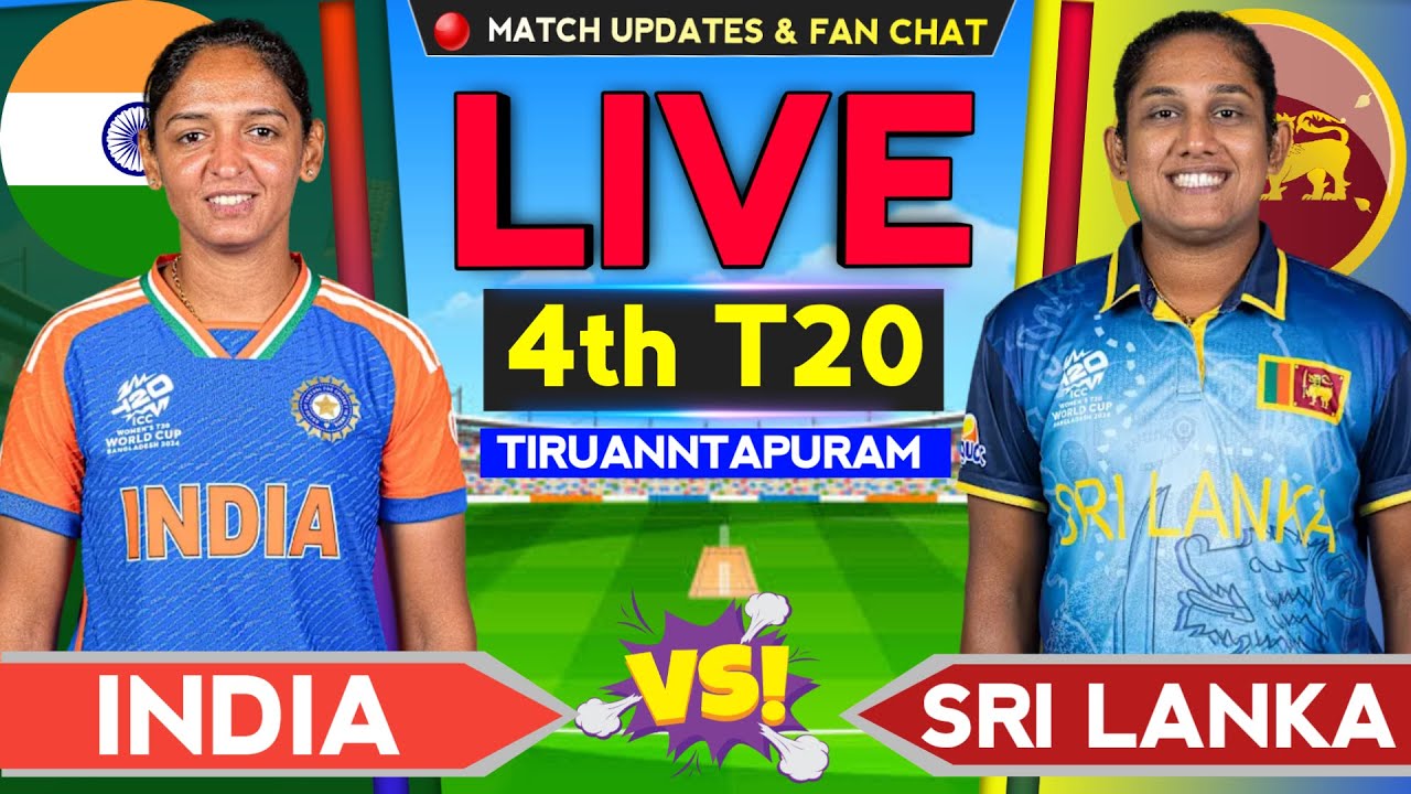 🔴LIVE - India vs Sri Lanka Women's 4th T20 | Live Score & Commentary | 4th T20 | Ind vs SL Live