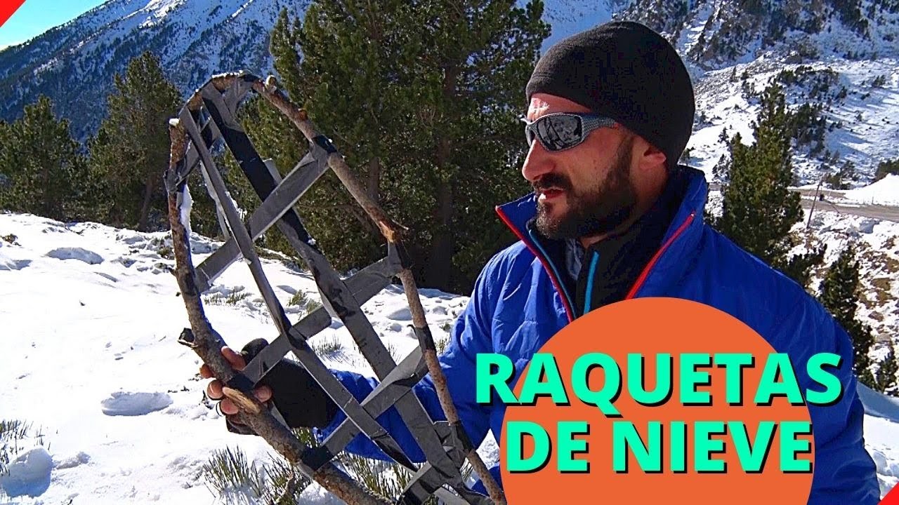 Cómo HACER RAQUETAS de NIEVE Fácil y Rápido!! | Técnicas de Supervivencia en la Montaña