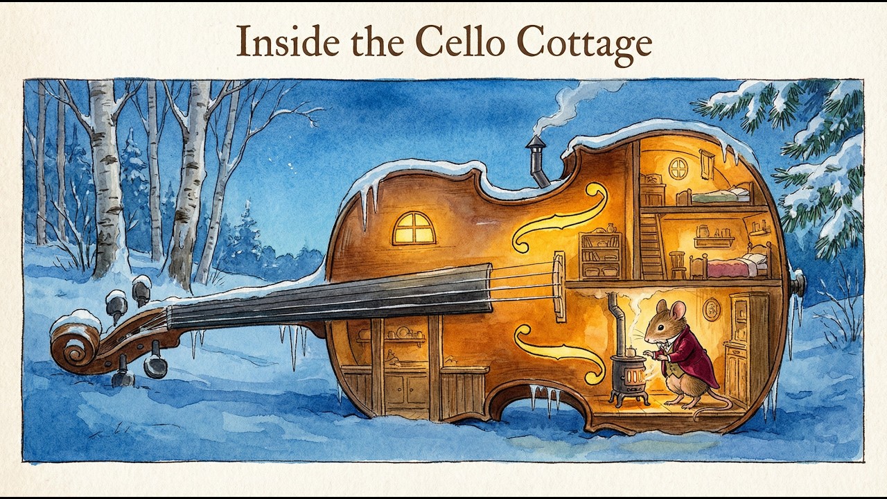 Внутри домика-виолончели ❄ Зимние мелодии для сна | The Quiet Village