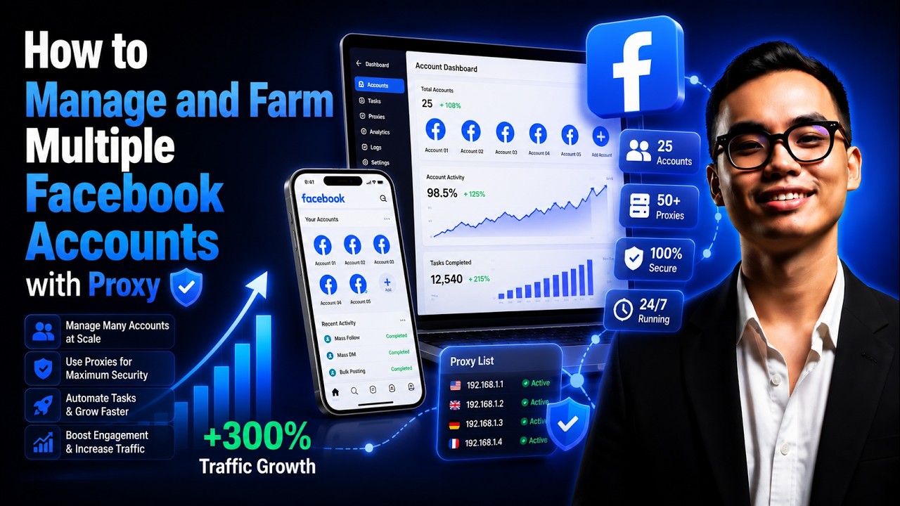 How to Manage and Farm Multiple Facebook Accounts with Proxy