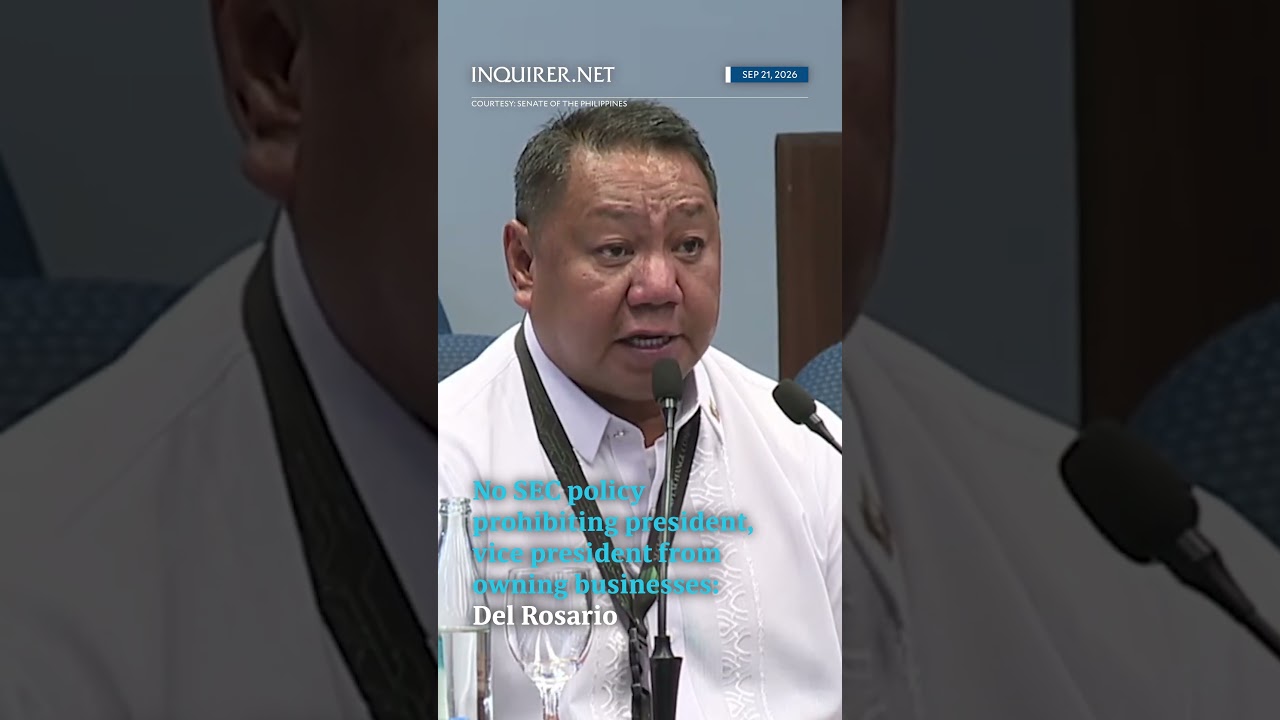 No SEC policy prohibiting Pres, VP owning bus businesses