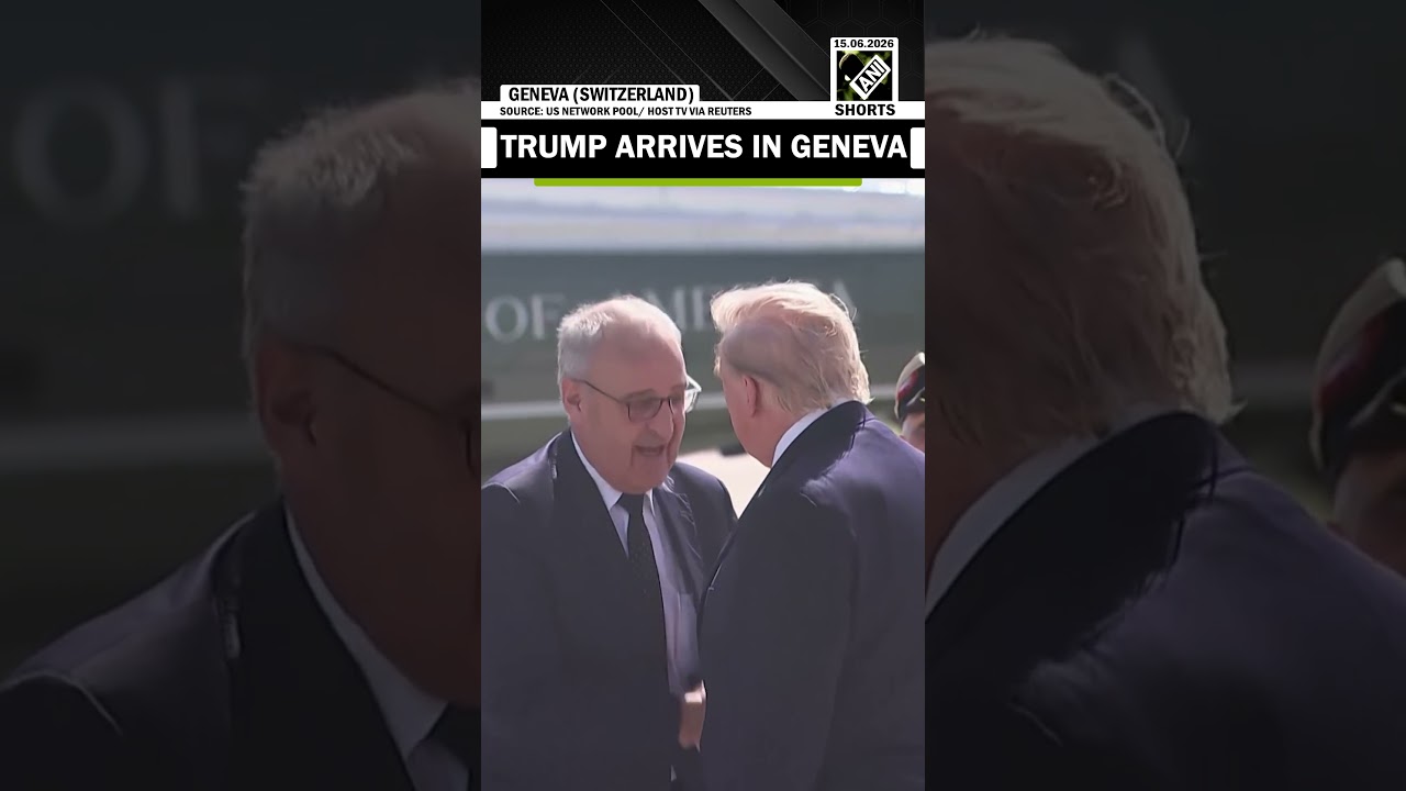 U.S. President Donald Trump arrives in Geneva for G7 Summit after finalising Iran deal