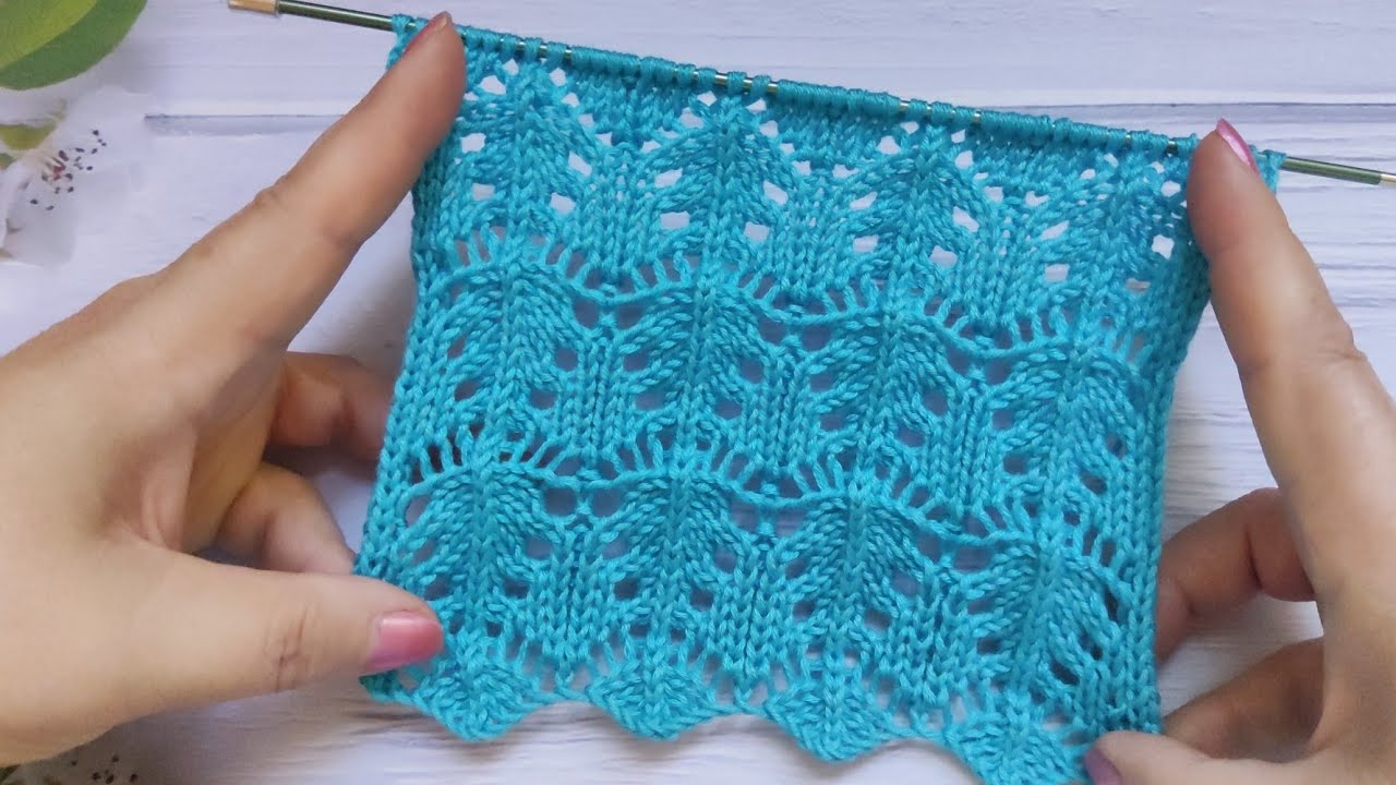 Lace Stitch Knit Pattern | Ajourmuster stricken | Punto Traforato ai ferri | Point Ajouré au Tricot