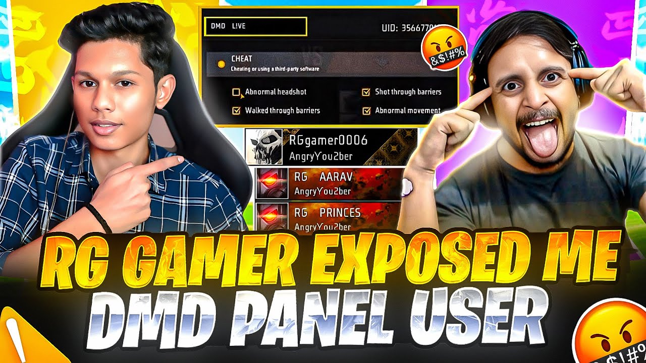 RG GAMER EXPOSED ME 🤬CALLED ME DMD PANEL USER 🤣☠️