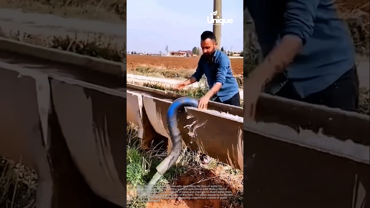 Irrigation system: diverting water to fields