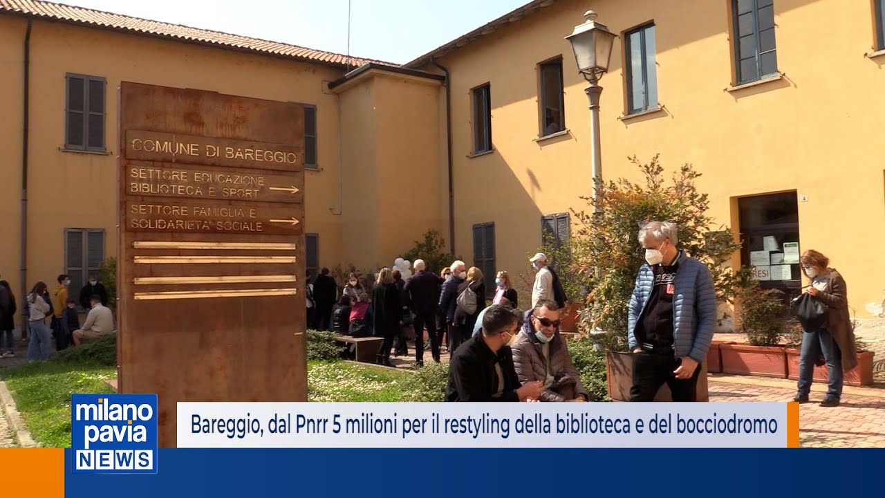 Bareggio, 5 milioni dal Pnrr per il restyling della biblioteca e del bocciodromo