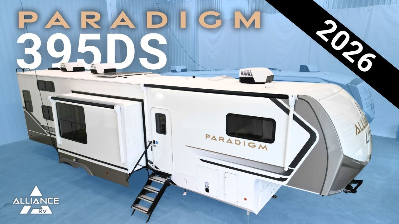 Экскурсия по автодому Paradigm 395DS 2026 года: Роскошный двухместный люкс в прицепе-кемпере | Дв...
