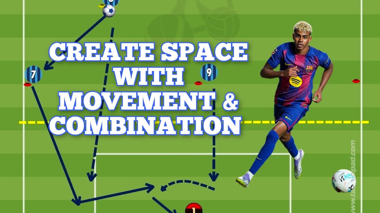 The Secret to Creating Space Like a Pro | Football Training #coachingoaching  