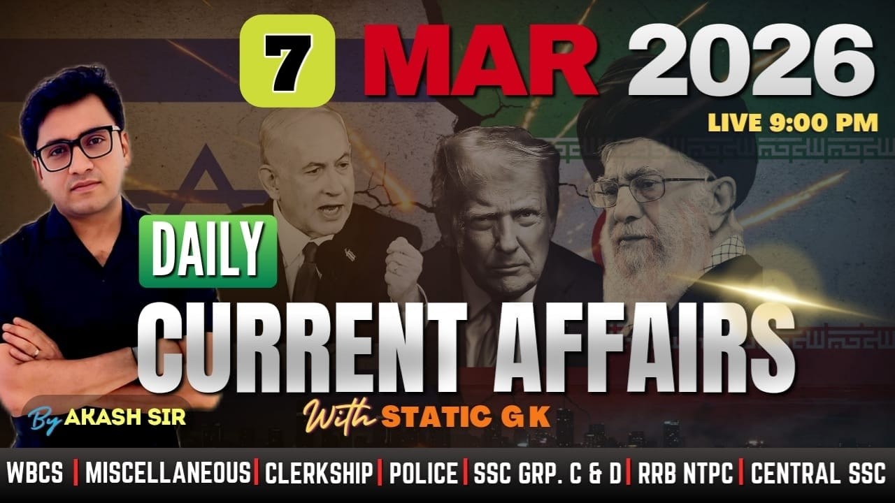 7 & 8 MARCH || 2026 || Current Affairs+ GK || MCQ || Note Book