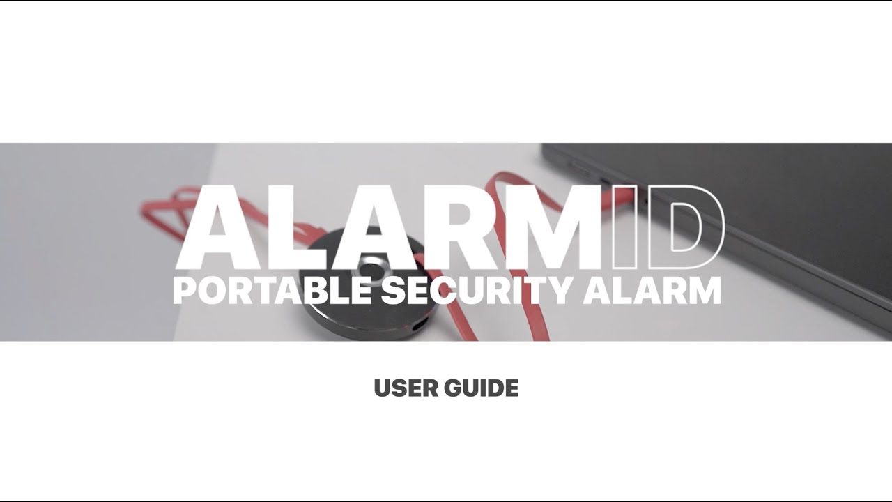AlarmID Portable Security Alarm User Guide