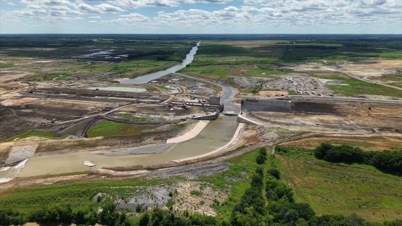 Dam & Spillway Progress -  Lake Ralph Hall 2025