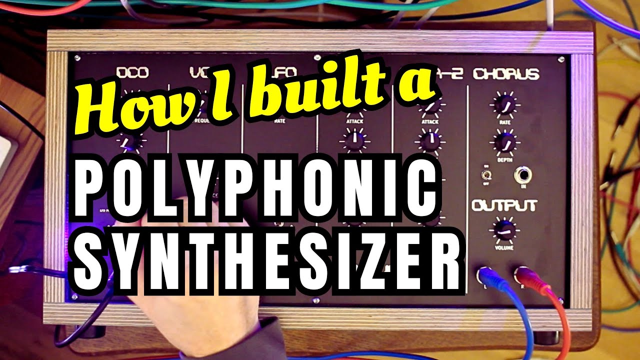 I built an analog POLYPHONIC SYNTHESIZER from scratch