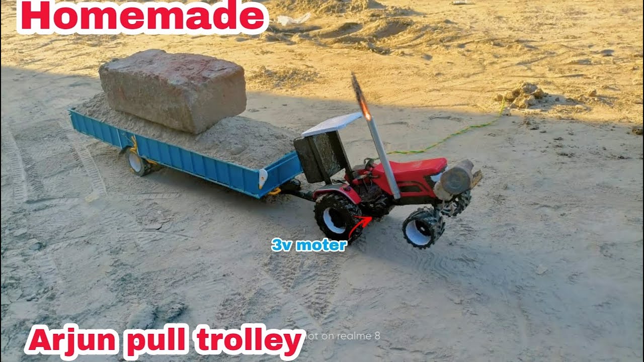 Arjun 605 Pulling tsb trolley full lorded || troctor model working in fields👌👌👌