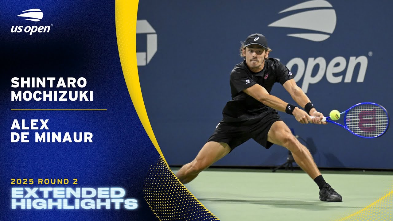 Shintaro Mochizuki vs. Alex de Minaur Extended Highlights | 2025 US Open Round 2