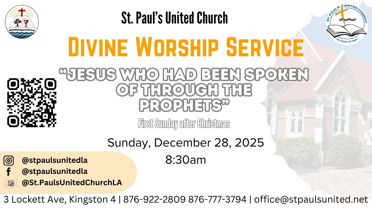 St. Paul's United Church - Divine Worship Service - December 28, 2025