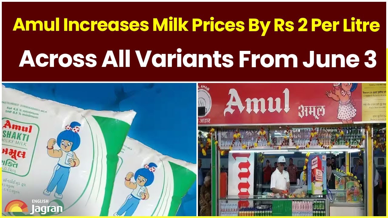 Amul Increases Milk Prices By Rs 2 Per Litre Across All Variants From June 3 | Jagran English News