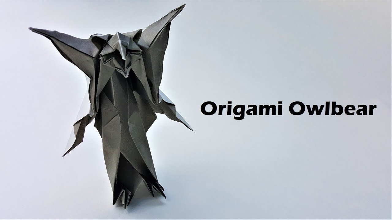 How to fold an Owlbear - Origami OwlBear