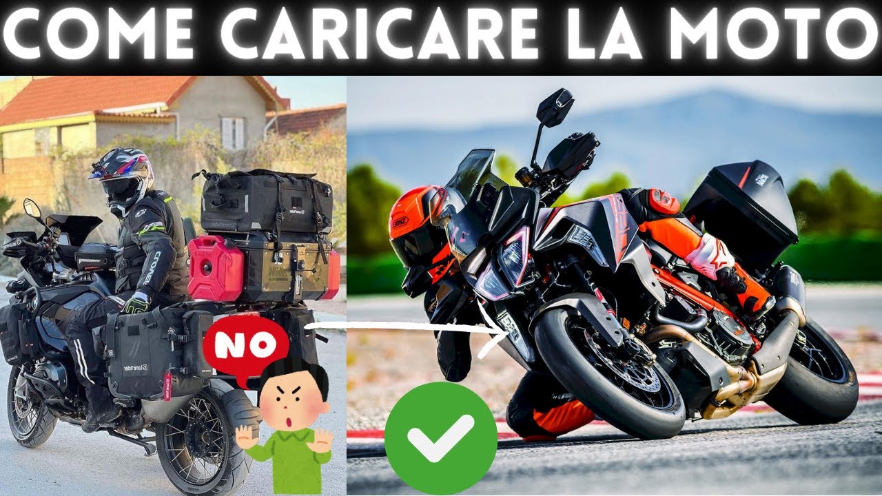 Come caricare la moto per viaggiare meglio