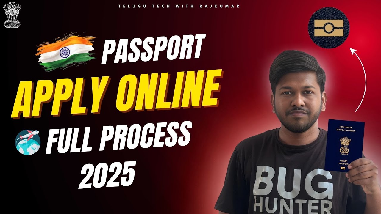 🔥 Indian E-Passport Apply Online 2025 in Telugu | Step-by-Step Guide to Apply for Indian Passport 🔥