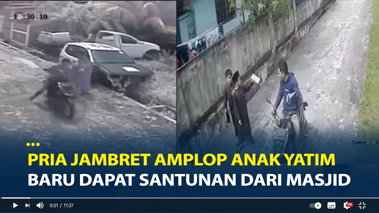 Viral Jambret Amplop Anak Yatim yang Baru dapat Santunan dari Masjid di Pekanbaru