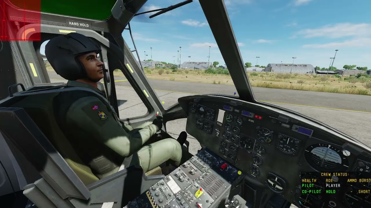 DCS Virtual Incirlik RIAT in cockpit Norwegian UH-1H Arrival