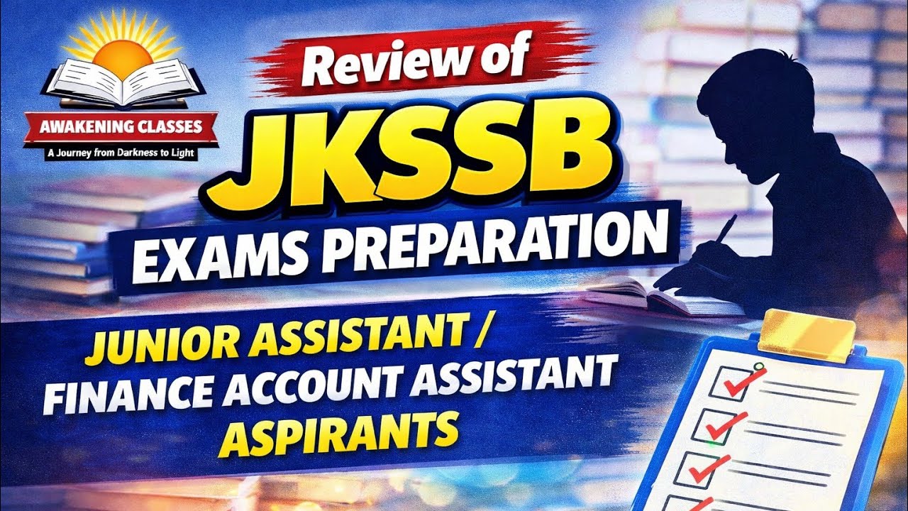 REVIEW OF JKSSB EXAMS |JUNIOR ASSISTANT | FINANCE | JKSSB |