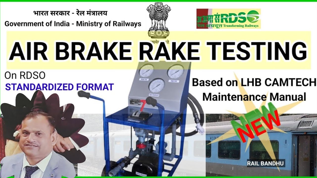 TRAIN’s AIR BRAKE TESTING? RTR|| as per LHB CAMTECH MANUAL | RDSO format latest| INDIAN RAILWAYS
