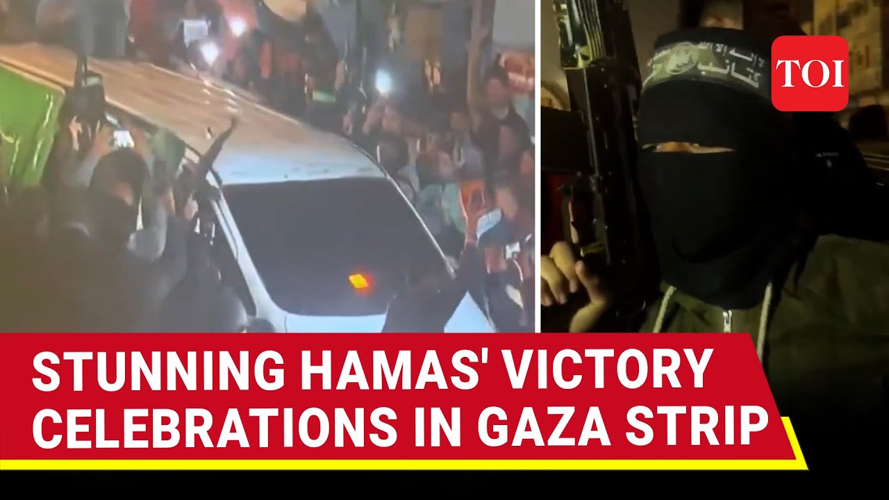 Hamas' Stunning Victory Parade; Fighters In Military Gear Flaunt Weapons, Dare Israel | Gaza War