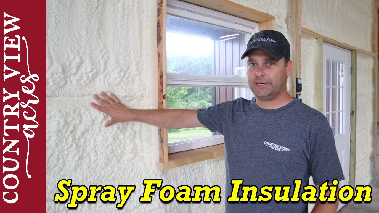 Spray Foam Insulation in the Pole Barn
