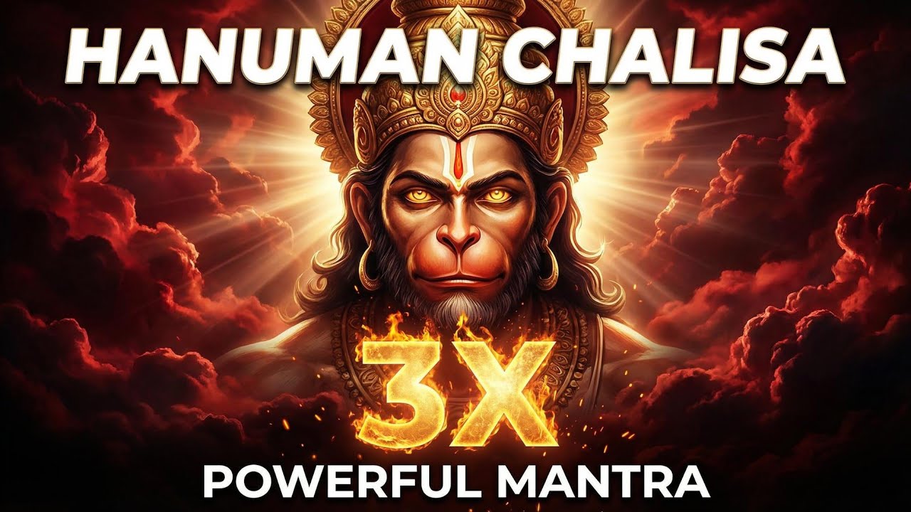 Hanuman Chalisa 3 Times | Powerful Morning Mantra For Strength & Peace @hanumanbhaktlaxmi 
