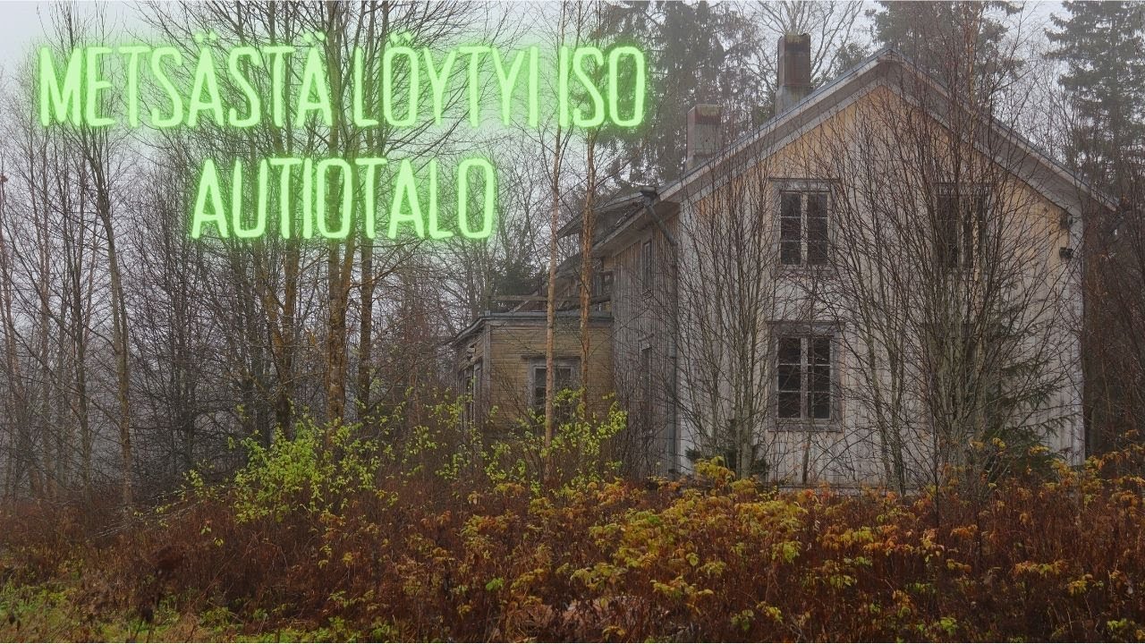 Iso valkoinen autiotalo metsässä | Urbex Suomi