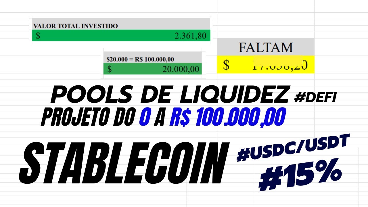 POOLS DE STABLECOIN USDC/USDT VALE A PENA ? PAGA MAIS QUE SELIC ?