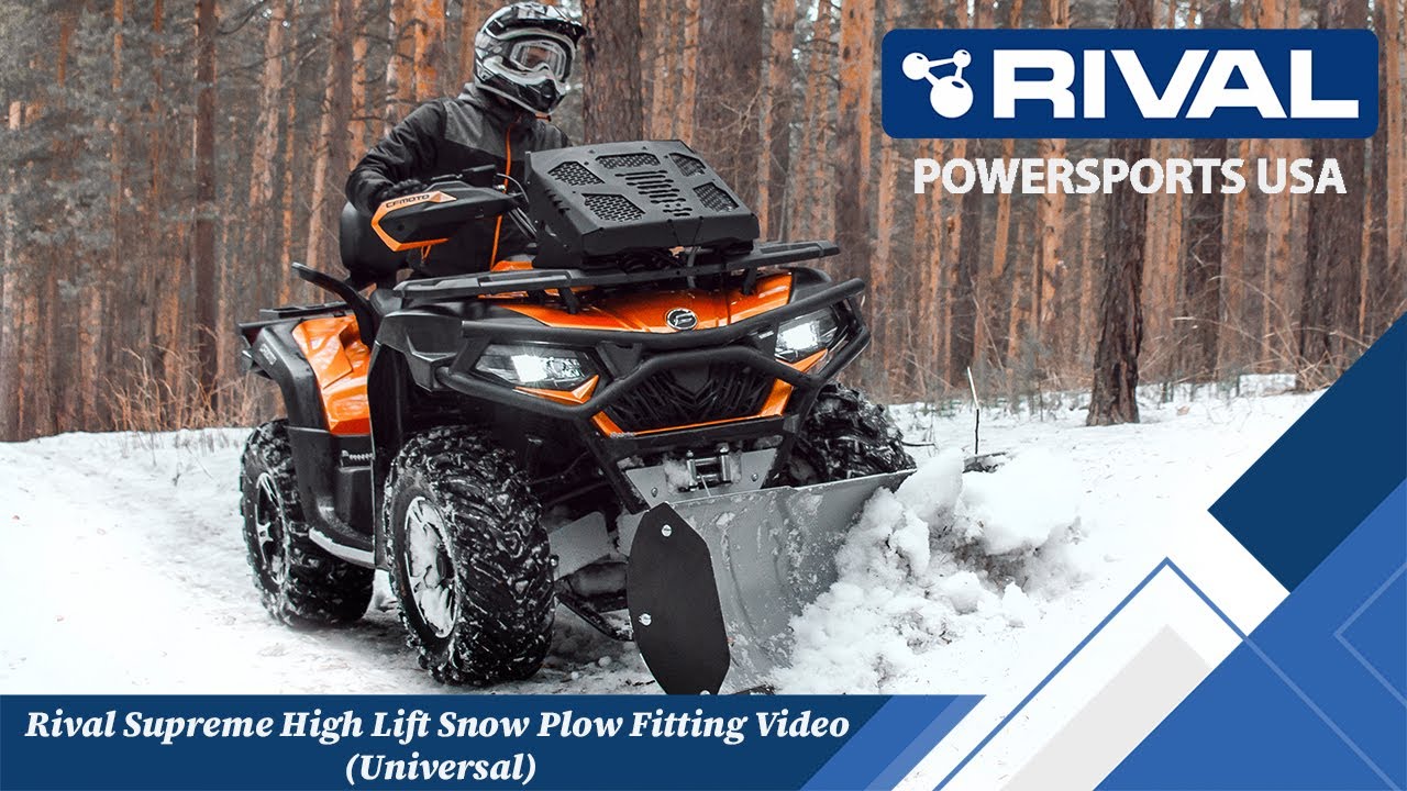 Rival Powersports Universal Supreme High Lift Snow Plow Fitting Video