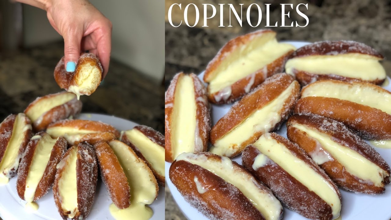COMO HACER COPINOLES RELLENOS DE CREMA PASTELERA 🇸🇻  *QUE DELICIA!* WOW! 😮