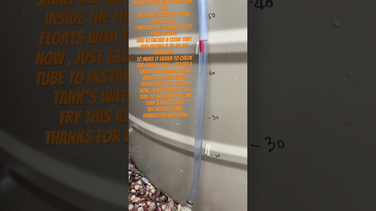 No More Guessing! Simple Tank  Level Hack!  #DIY🔹 #LifeHack🔹 #WaterTank🔹 #WaterLevel🔹  #Homestead