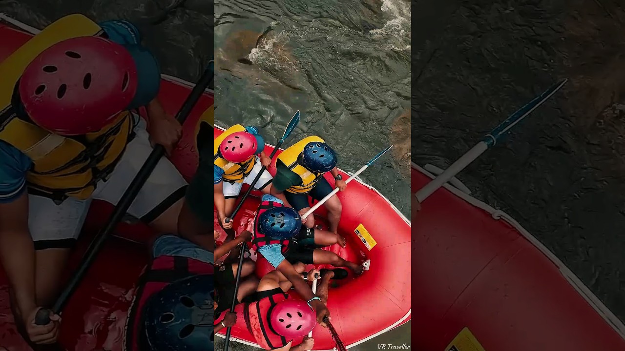 Dangerous Kitulgala whitewater Rafting...🫨 #shorts #rafting #kithulgala #whitewaterrafting #srilanka